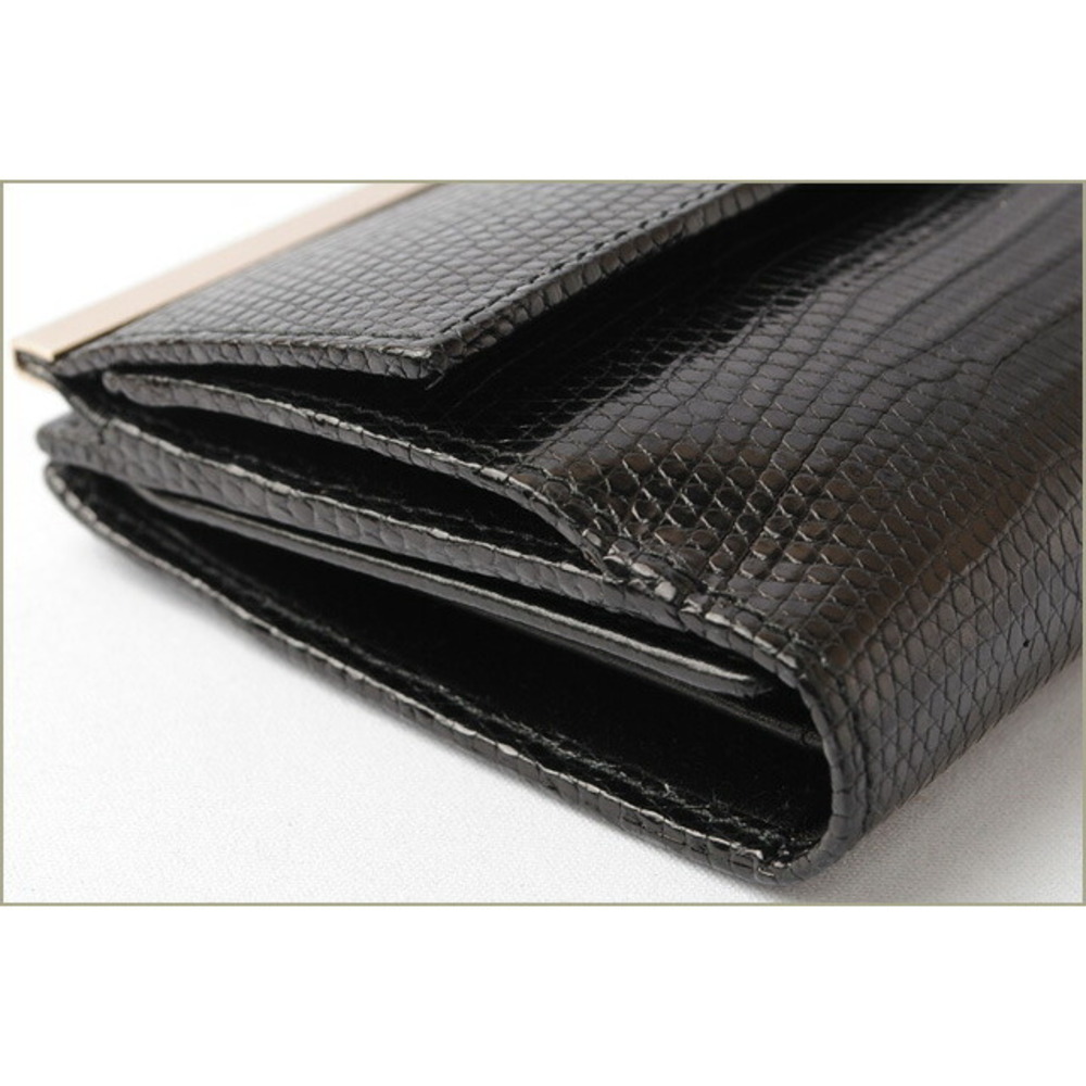 Gucci double hook long wallet black python leather - image 4